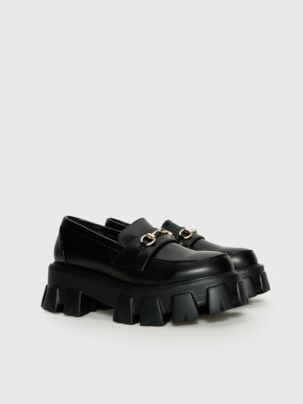 Black Princess Polly penny lane loafers